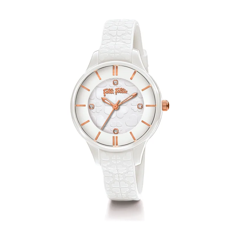 Folli follie Reloj Mujer Analogico Cuarzo con Correa de Plastico WF15P027ZSW