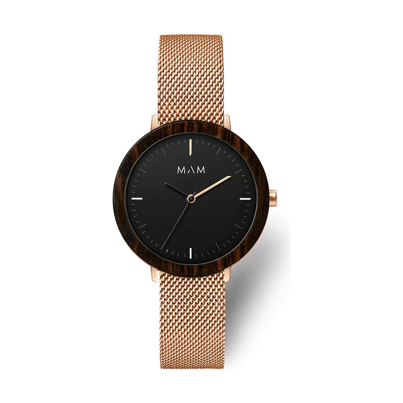 MAM Relojes ferra Reloj para Mujer Analógico de Cuarzo con Brazalete de Acero Inoxidable 675