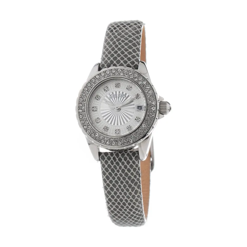 Folli follie Reloj Mujer Analogico Cuarzo con Correa de Cuero WF1A006ST