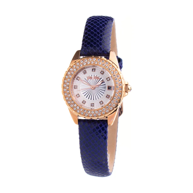 Folli follie Reloj Mujer Analogico Cuarzo con Correa de Cuero WF1B006STA