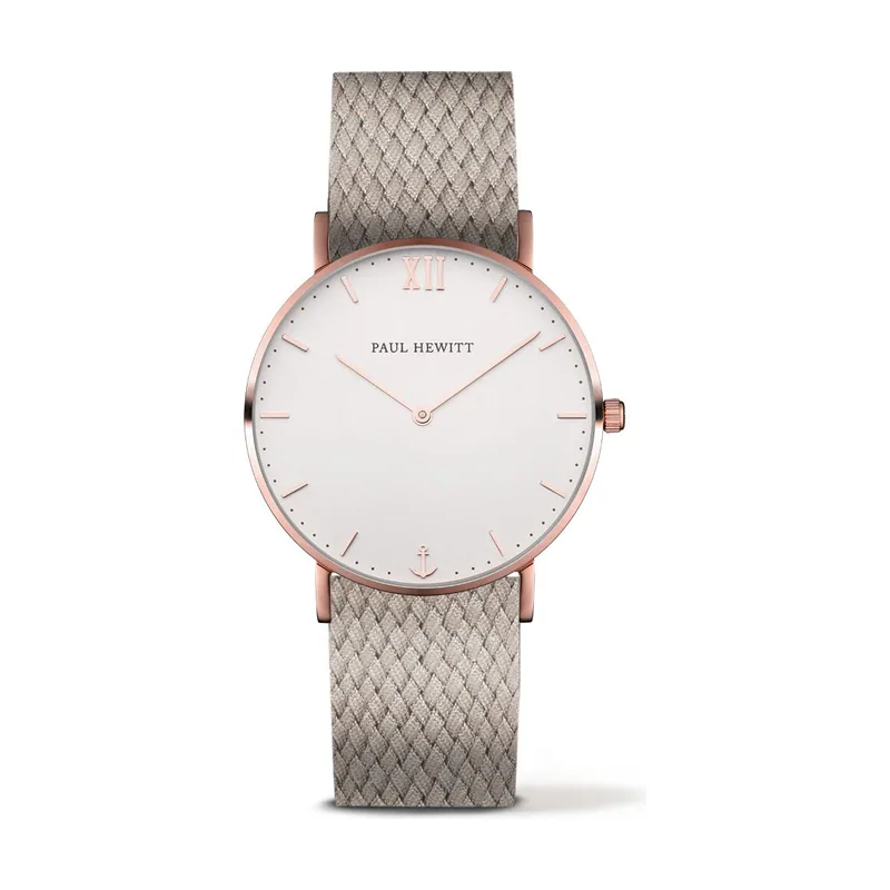 Paul hewitt Reloj Unisex Analogico Cuarzo con Correa de Nylon PH-SA-R-ST-W-25M