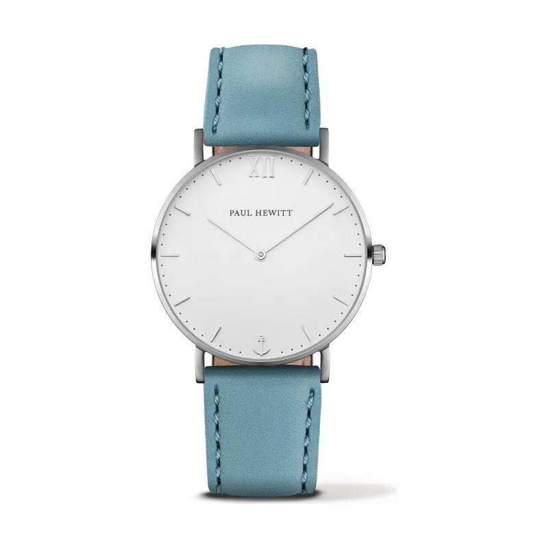 Paul hewitt Reloj Unisex Analogico Cuarzo con Correa de Cuero PH-SA-S-ST-W-23S