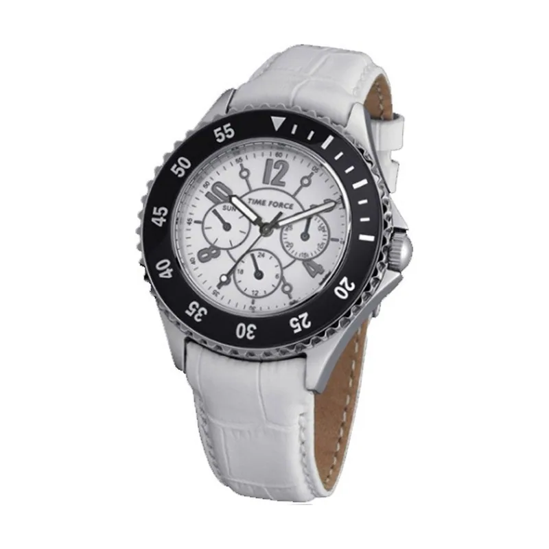 Time Force Reloj Mujer Analogico Cuarzo con Correa de Piel TF3300L02