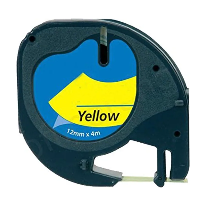 Dymo letratag 91202 negro/amarillo cinta rotuladora generica s0721620