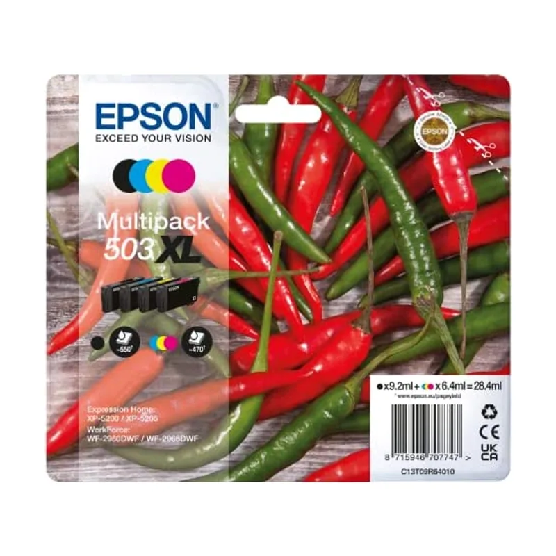 Epson 503XL cartucho de tinta 4 pieza s Alto rendimiento XL