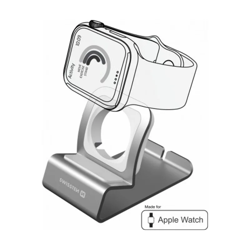 Swissten Aluminum stand for apple watch
