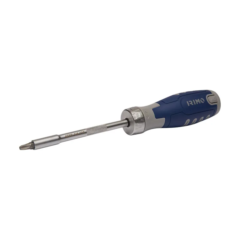 Irimo Destornillador de carraca con compartimento para 12 puntas 1/4" 475r-1/4-110