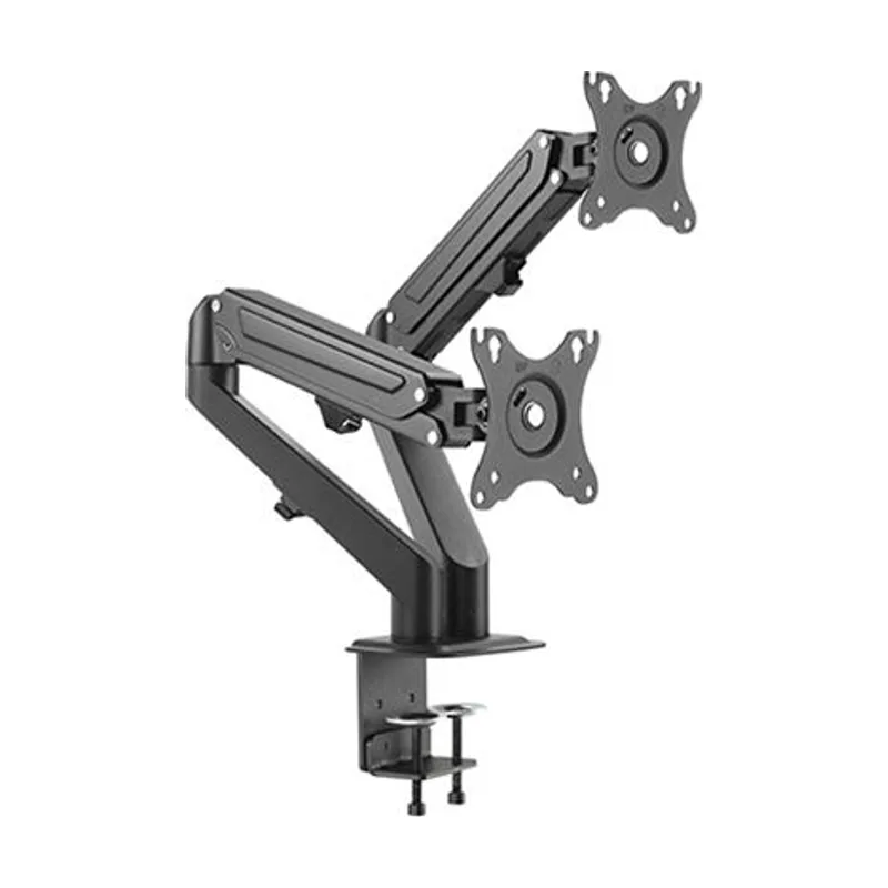 Cromad Soporte de Mesa con Piston de Gas para 2 Monitores