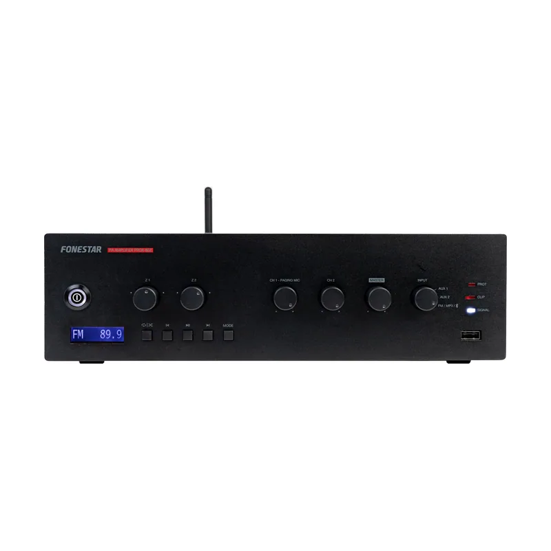 Fonestar Amplificador Pa 60wrms 2zonas Bt/usb/mp3/fm Prox-60z