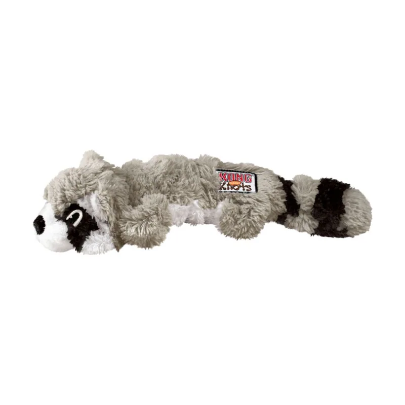 Kong Scrunch Knots Mapache de peluche para perros