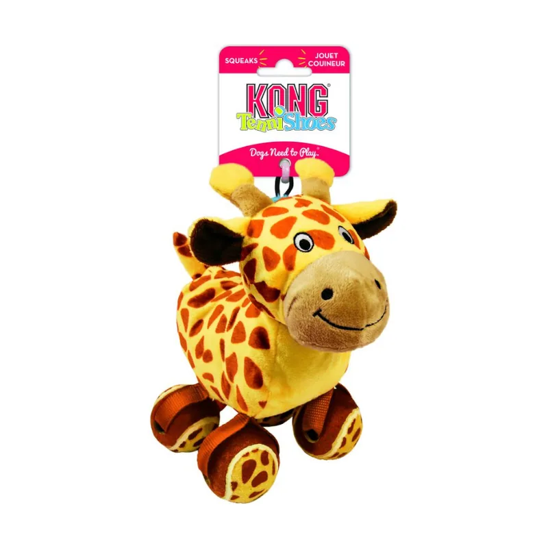 Kong Tennishoes Jirafa de peluche para perros