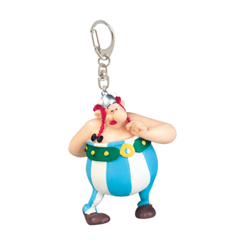 Plastoy Astérix Llavero Obélix enamorado con ramo de flores