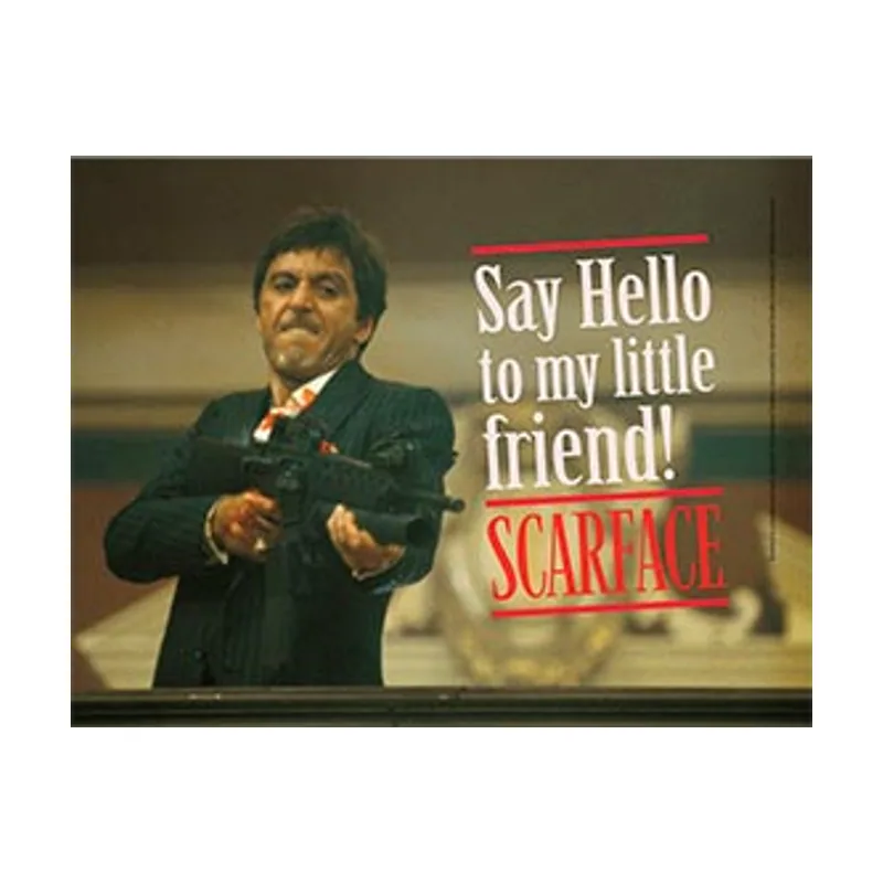 SD Toys Say Hello Poster De Vidrio Scarface