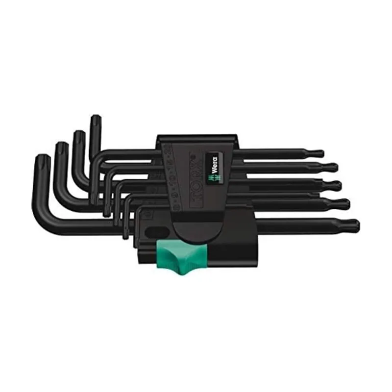 Wera 05024242001 Juego de Llaves Acodadas con 9 Piezas