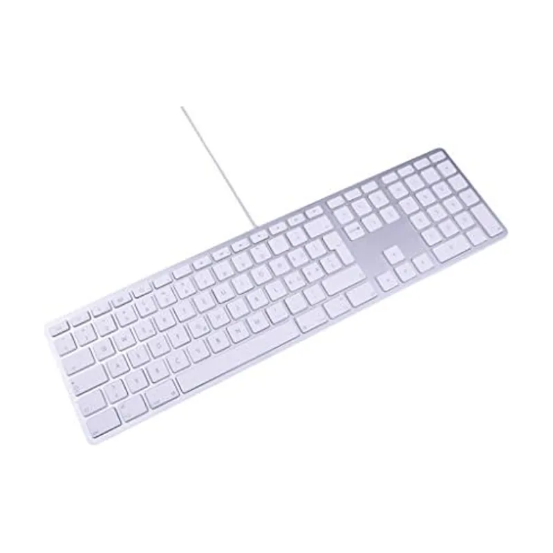Lmp USB Keyboard 110 Keys Wired USB Keyboard with 2X USB and Aluminum Upper Cover