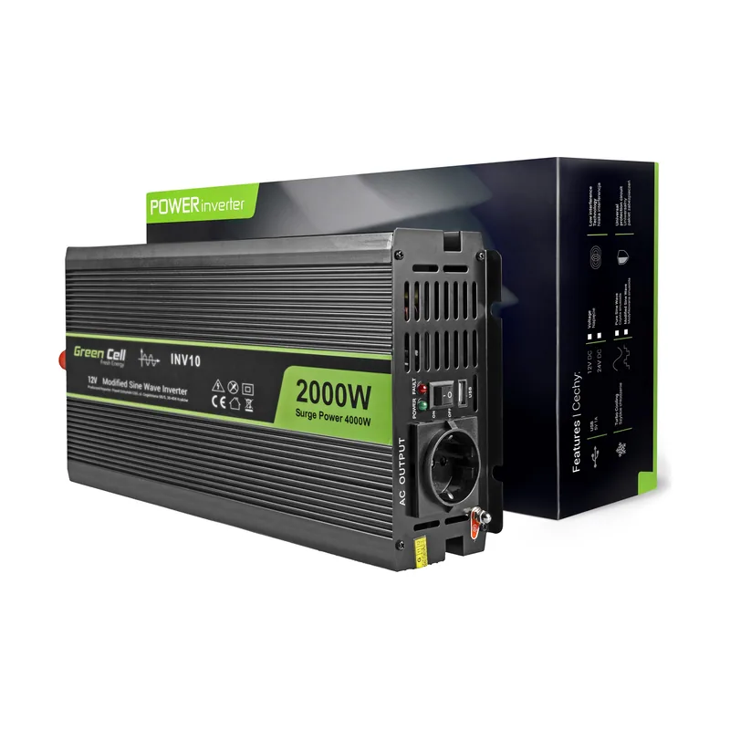 Green cell INV10 adaptador e inversor de corriente Auto 2000 W