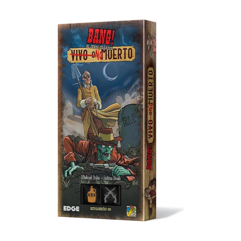 Asmodee dV Giochi Bang! El juego de dados vivo o no muerto