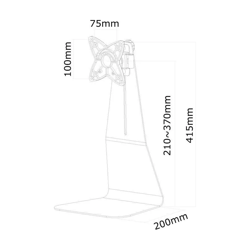 Neomounts NewStar Soporte de Escritorio para Monitor Negro FPMA-D850BLACK 10-27