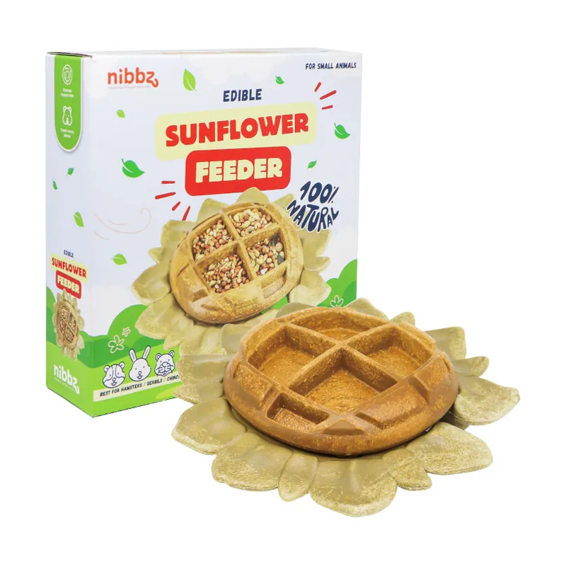 Nibbz Comedero de Girasol Comestibles complemento alimenticio para roedores