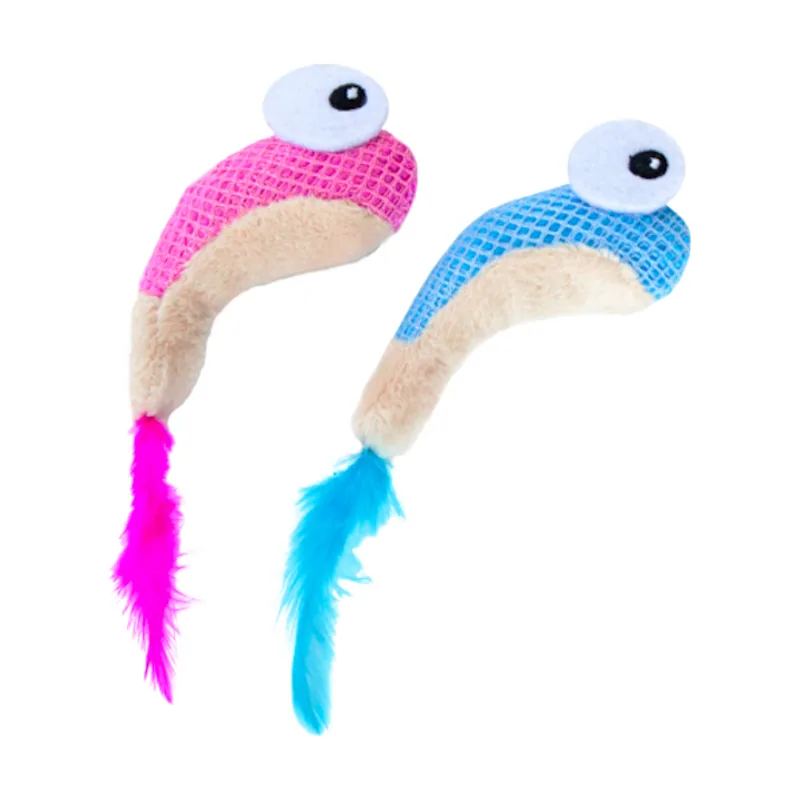 Catstages Dental Shrimpies Peluches con Plumas para gatos