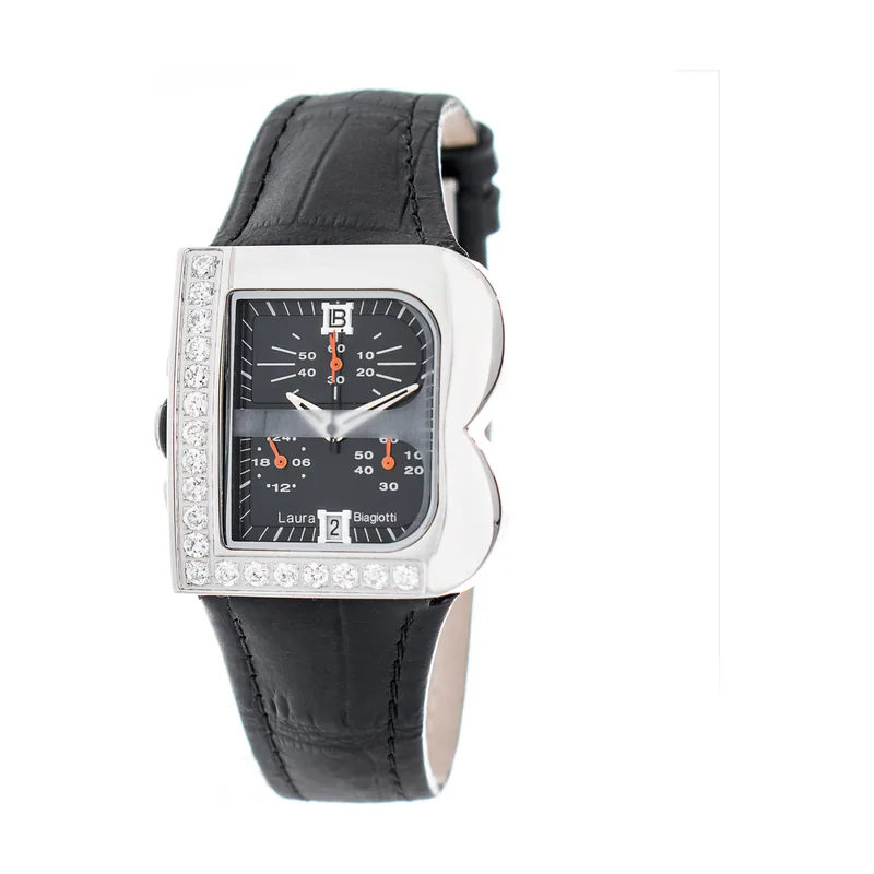 Laura Biagiotti Reloj Mujer Analogico Cuarzo con Correa de Piel LB0002L-NE
