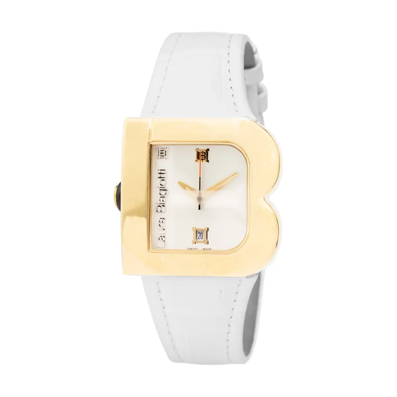 Laura Biagiotti Reloj Mujer Analogico Cuarzo con Correa de Piel LB0001L-DB