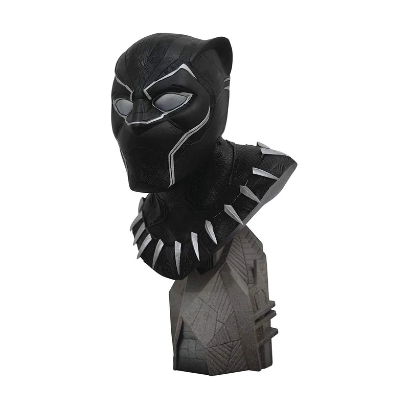 Diamond Select Marvel Toys Legends In 3D Avengers 3 Black Panther 1/2 Scale Bust MAR192446
