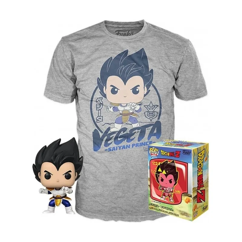 Funko Pop & tee dragon ball z vegeta + camiseta talla xl