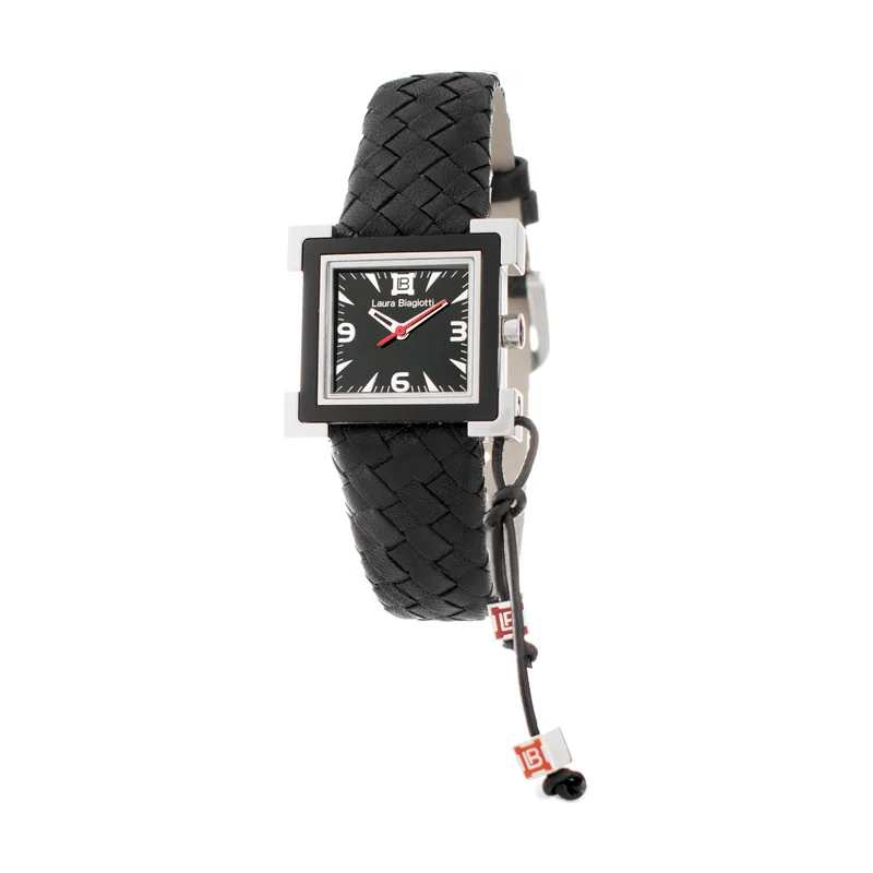 Laura Biagiotti Reloj Mujer Analogico Cuarzo con Correa de Piel LB0040L-NE