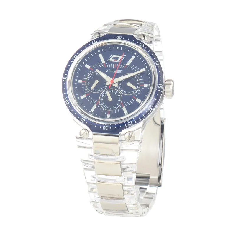 Chronotech Reloj Hombre Analogico Cuarzo con Correa de Policarbonato CC7045M-01