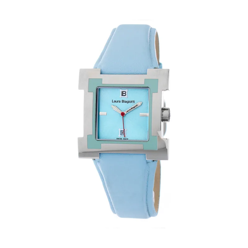 Laura Biagiotti Reloj Mujer Analogico Cuarzo con Correa de Piel LB0038L-AZ