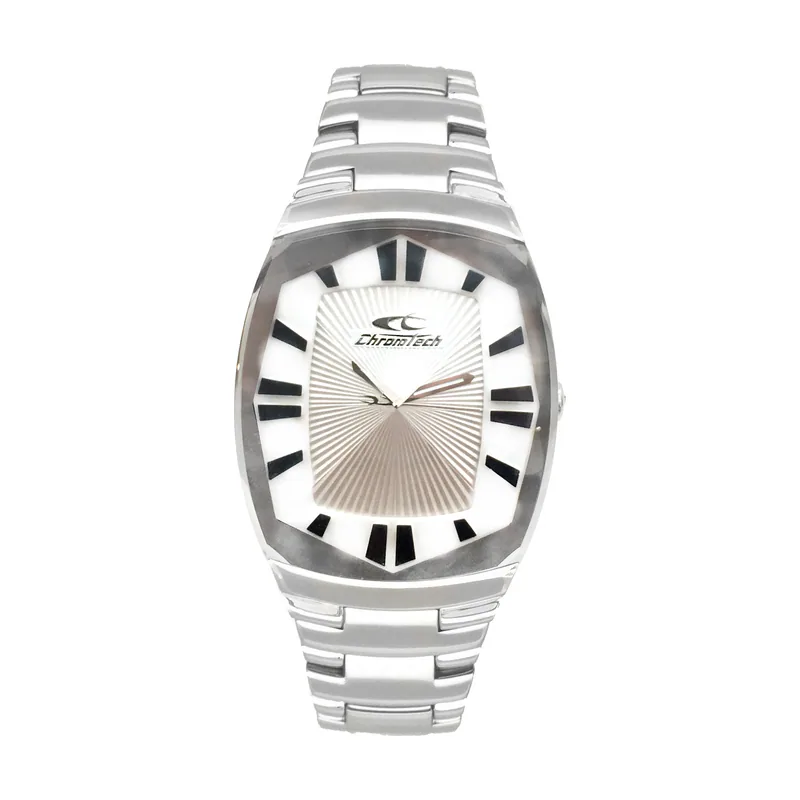 Chronotech Reloj Mujer Analogico Cuarzo con Correa de Acero CT7065L-01M