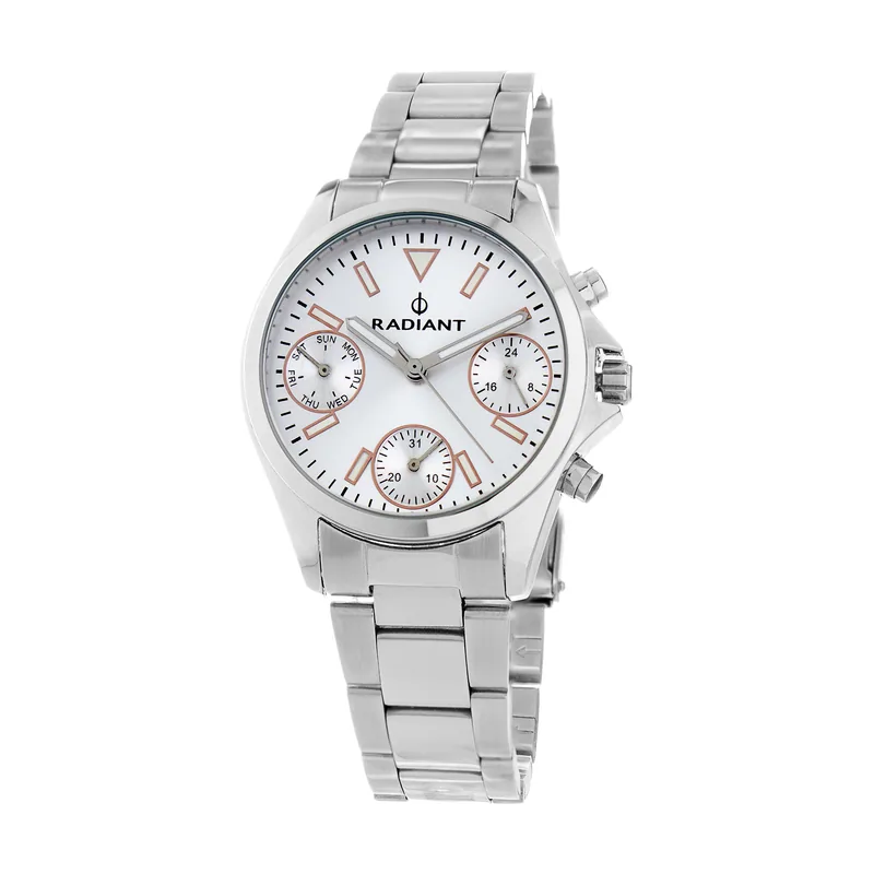 Radiant Reloj Cronógrafo para Unisex Adultos de Cuarzo con Correa en Acero Inoxidable RA385703A