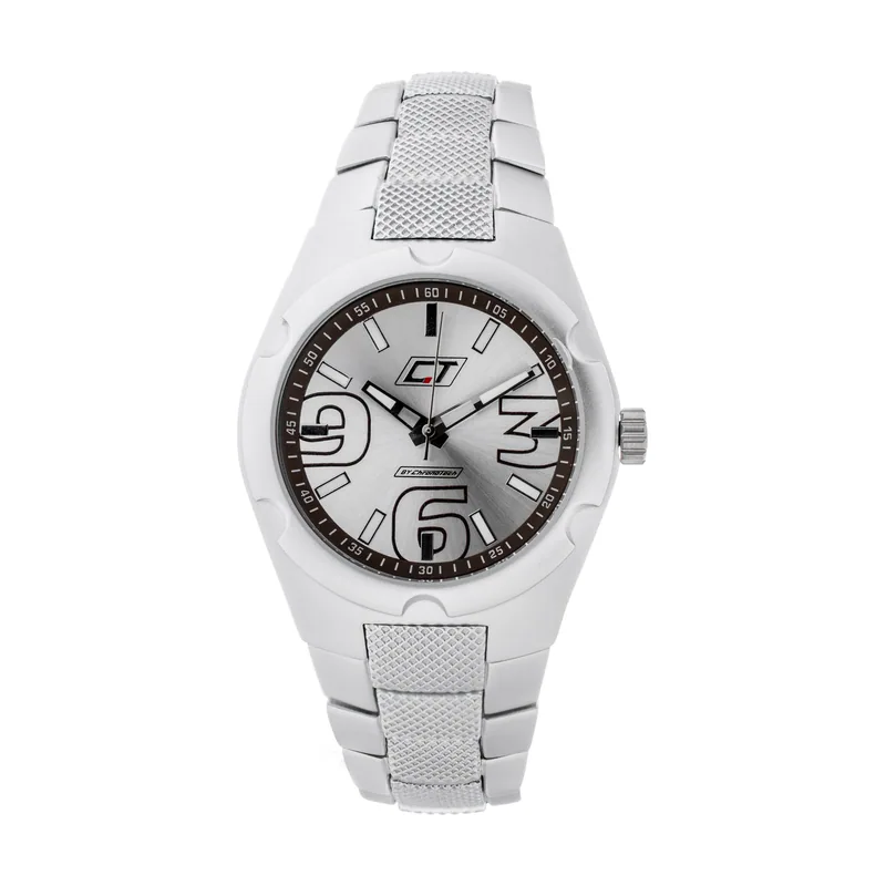 Chronotech Reloj Hombre Analogico Cuarzo con Correa de Acero CC7039M-06M
