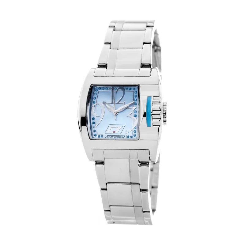 Chronotech Reloj Mujer Analogico Cuarzo con Correa de Acero CC7042B-06M