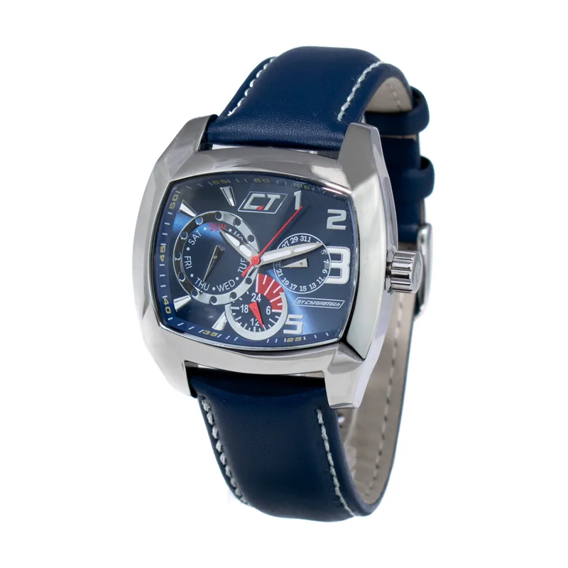 Chronotech Reloj Analógico para Hombre de Cuarzo con Correa en Cuero CC7049M-03