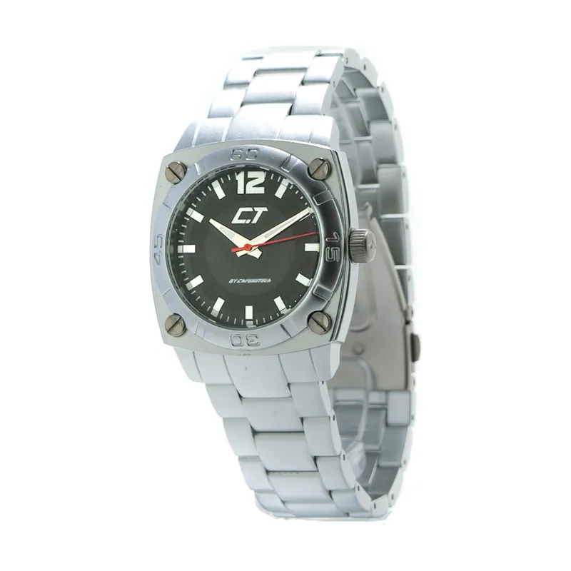 Chronotech Reloj Analógico para Hombre de Cuarzo con Correa en Aluminio CC7079M-02M