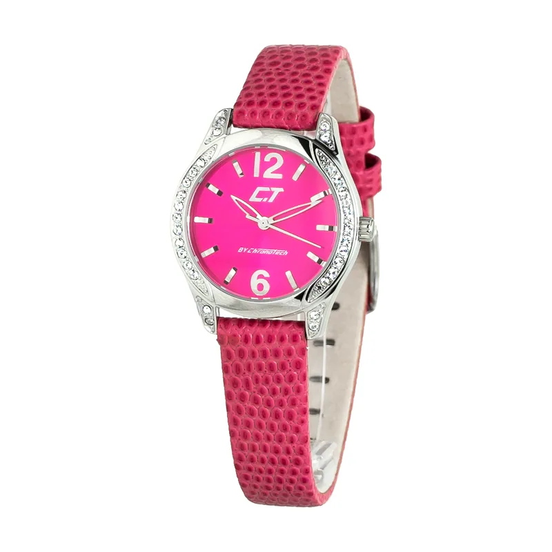Chronotech Reloj Mujer Analogico Cuarzo con Correa de Piel CC7101LS-15