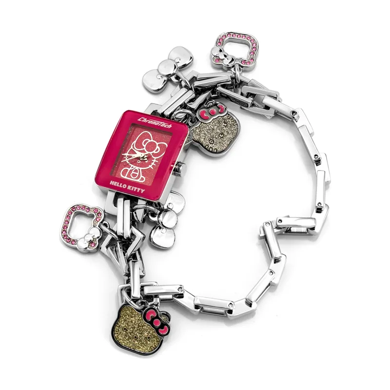 Chronotech Hello Kitty Reloj Analógico para Mujer de Cuarzo con Correa en Acero Inoxidable 146G628