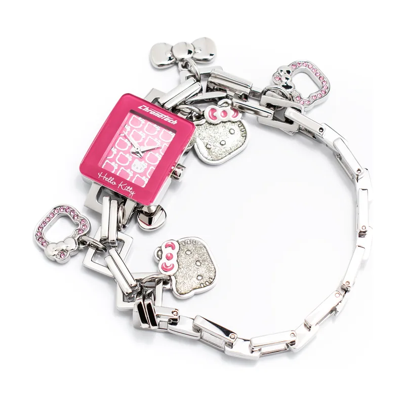 Chronotech Hello Kitty Reloj Analógico para Mujer de Cuarzo con Correa en Acero Inoxidable CT6323L-13M