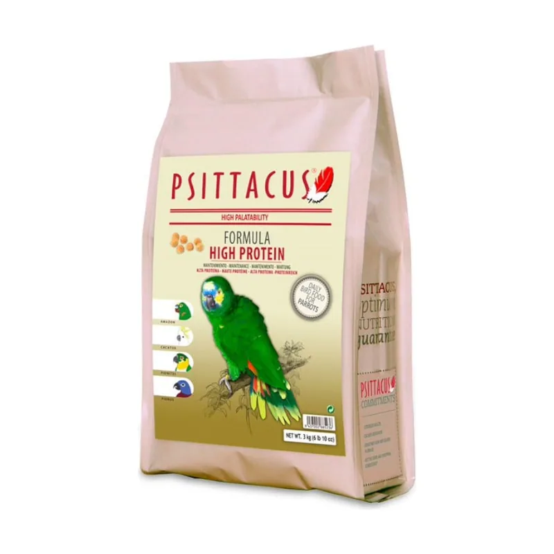 Psittacus 3 KG Alta Proteína pienso para pájaros