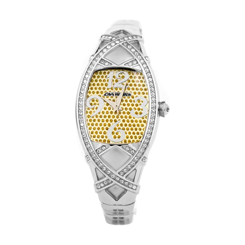 Chronotech Reloj Analógico para Mujer de Cuarzo con Correa en Acero Inoxidable CT7026LS-15M