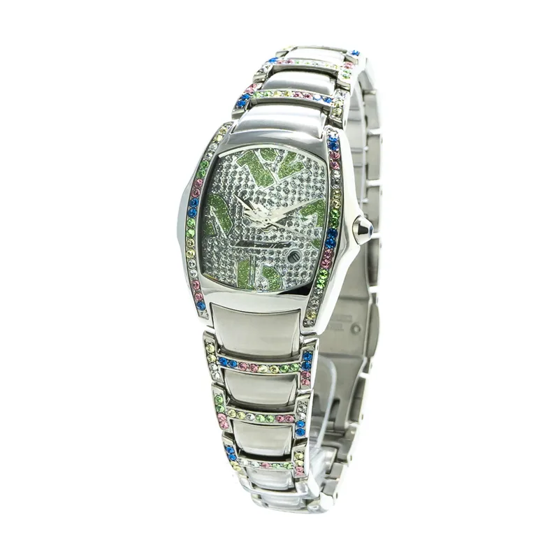Chronotech Reloj Mujer Analogico Cuarzo con Correa de Acero CT7896SS-74M