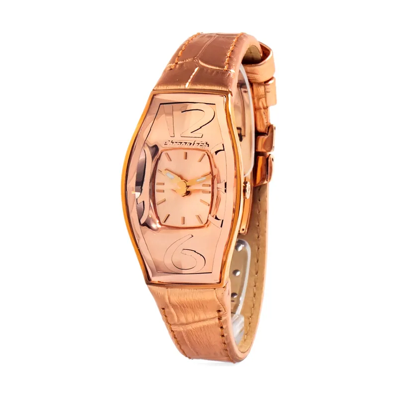 Chronotech Reloj Mujer Analogico Cuarzo con Correa de Piel CT7932L-68