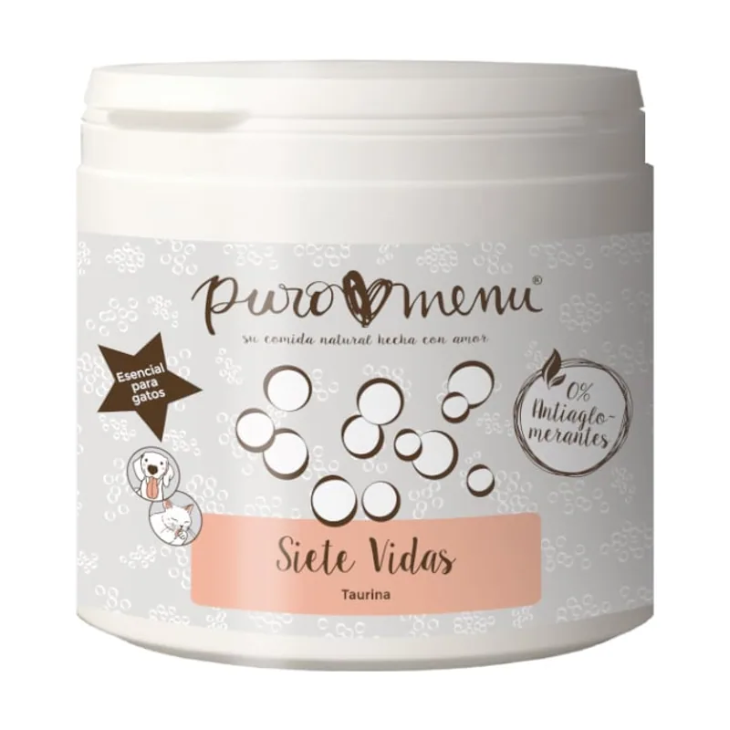 Puromenu 100 g Puro Menu Siete Vidas Taurina para perros y gatos