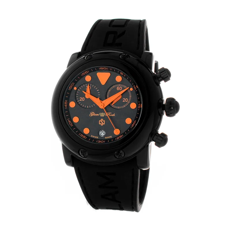 Glam rock Reloj Mujer Analogico Cuarzo Ronda Swiss Made con Correa de Silicona GR61114