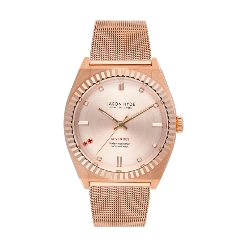 Jason Hyde Ruby-eigth Reloj para Mujer Analógico de Cuarzo con Brazalete de Acero Inoxidable JH20006