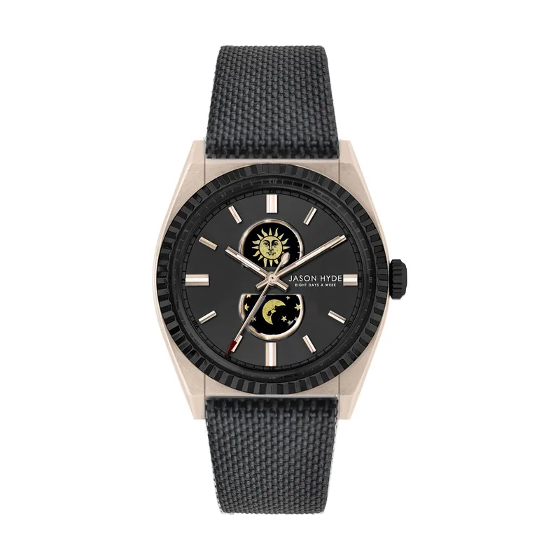 Jason Hyde lunatico Reloj para Hombre Analógico de Cuarzo con Brazalete de Nylon JH41006