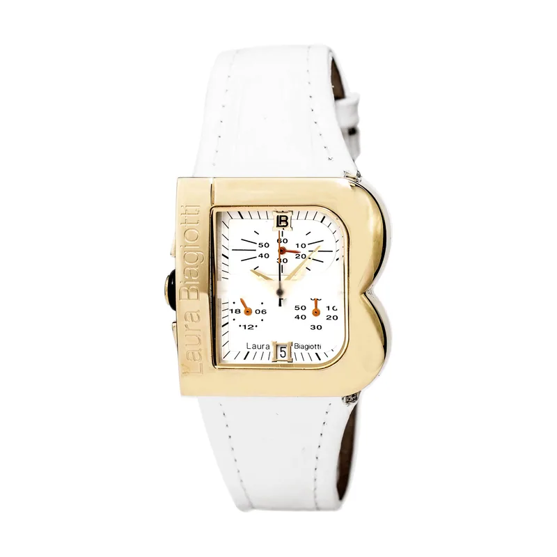 Laura Biagiotti Reloj Mujer Analogico Cuarzo con Correa de Piel LB0002L-08-2