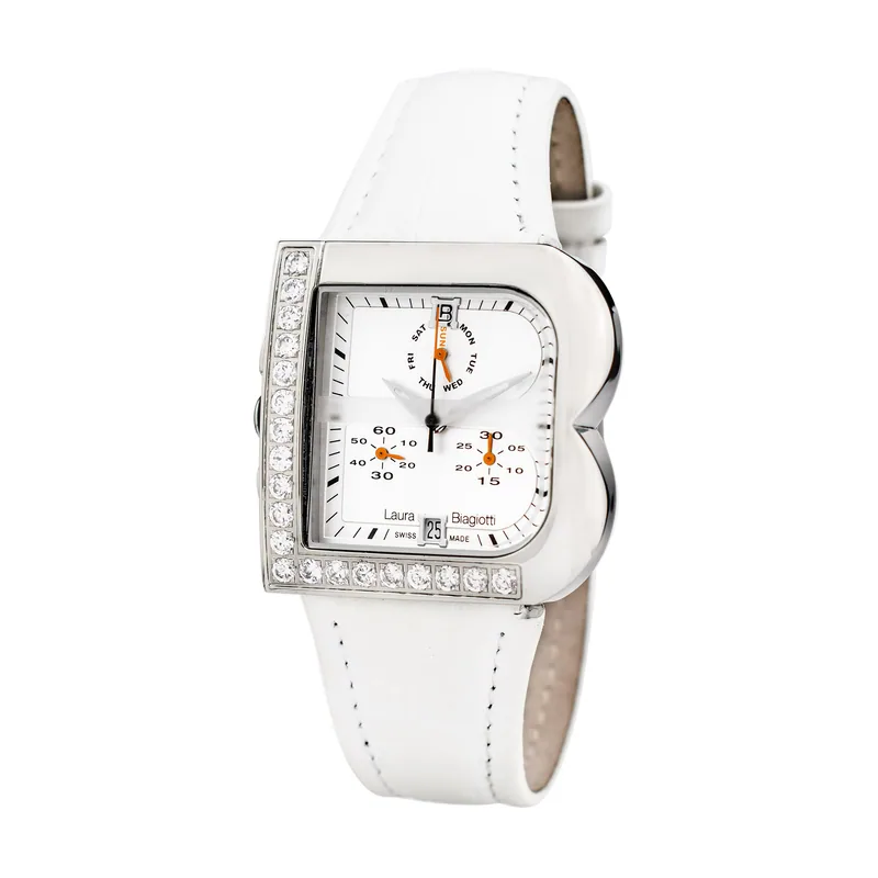 Laura Biagiotti Reloj Mujer Analogico Cuarzo con Correa de Piel LB0002L-B